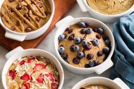 Baked oats made with six different flavors.