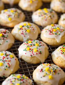 Glazed Lemon Sour Cream Cookies