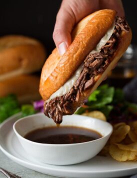 Slow Cooker French Dip Sandwiches