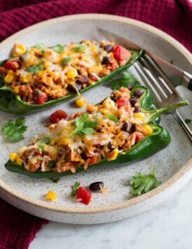 Stuffed Poblano Peppers